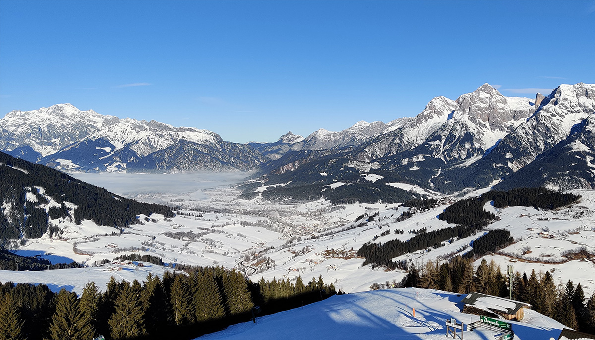 Dagje skiën in Hochkönig